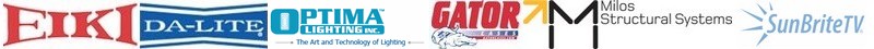 AVIVA Rental Systems, LLC is an authorized dealer for EIKI LCD Projectors, Da-Lite presentation products, Gator AV cases and Milos Structural Systems.